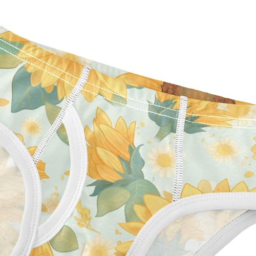 KLL Sunflower Boys Toddler Soft Briefs Cute Undies4