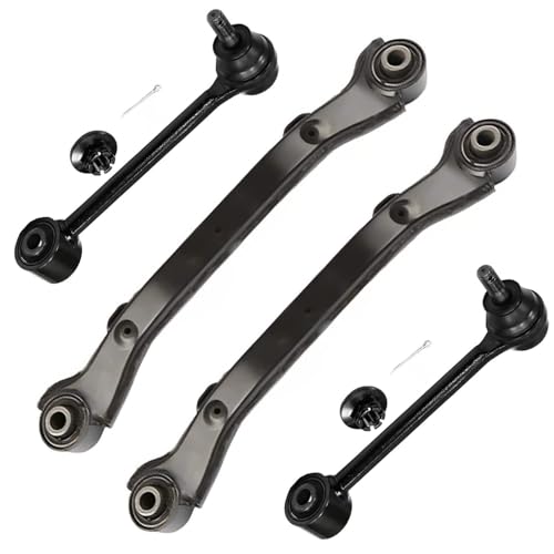 Image of Detroit Axle - Rear 4pc Control Arms for 2015-2017 Hyundai Azera 2011-2015 Sonata 2012-2016 Kia Optima 2014-2015 Cadenza, 4 Upper Forward and Rearward Control Arms Assembly Replacement