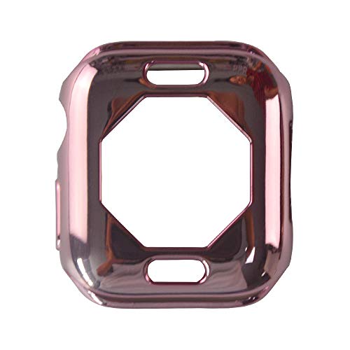 Preisvergleich Produktbild Luckhome Uhrenarmband Serie Lederarmband Ersatband Mit Edelstahl Metall Schließe Classic Armband Ersatz Band Ultra-Slim-Schutzhülle für Apple Watch Series 4 40mmRosa