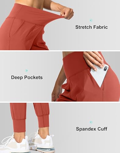 Image of G Gradual Women's Joggers High Waisted Yoga Pants with Pockets Loose Leggings for Women Workout, Athletic, Lounge
