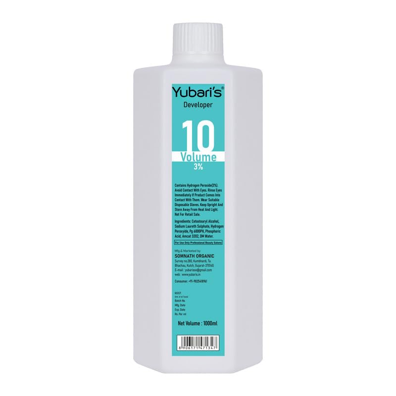 Yubari's Hair Color Developer 10 Vol 3% 1000ml 1 L - Image 1