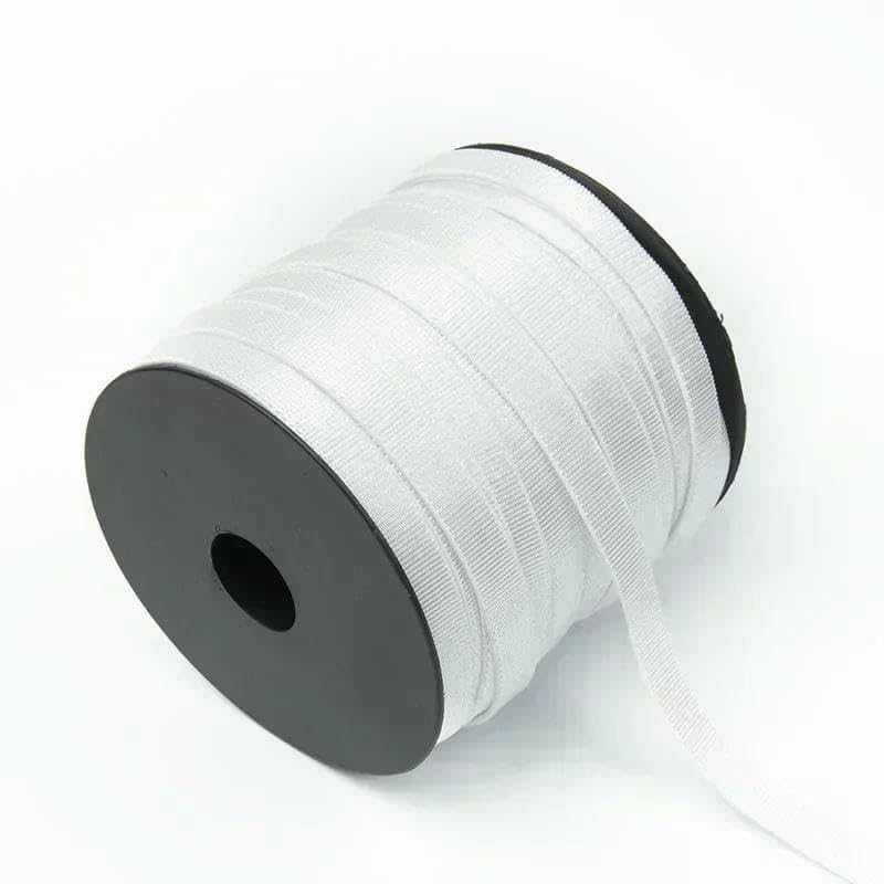 Elastyczna taśma nylonowa, Polyester Sewing Elastic Band Bra Straps Shoes Underwear DIY Multicolor 6-15mm 5-20M(EB217-White 15mm,20Meters)