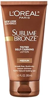 L'Oreal Paris Sublime Bronze Tinted Self-Tanning Lotion, Medium Natural Tan, 5 fl. oz.