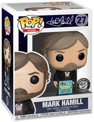 Funko Pop Vinyl Mark Hamill 27 Black Shirt in pop Protector image 2