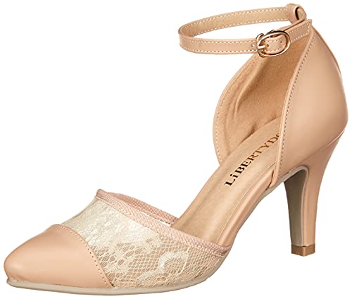 [リバティー ドール] セパレートストラップパンプス 5430 レディース チュールフラワーベージュ 22.5 cm 2E