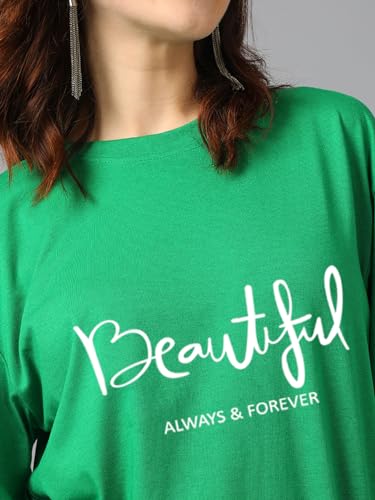 Image of KOTTY Quirky Printed T-Shirt for Women | Fun & Playful | Casual Chillwear