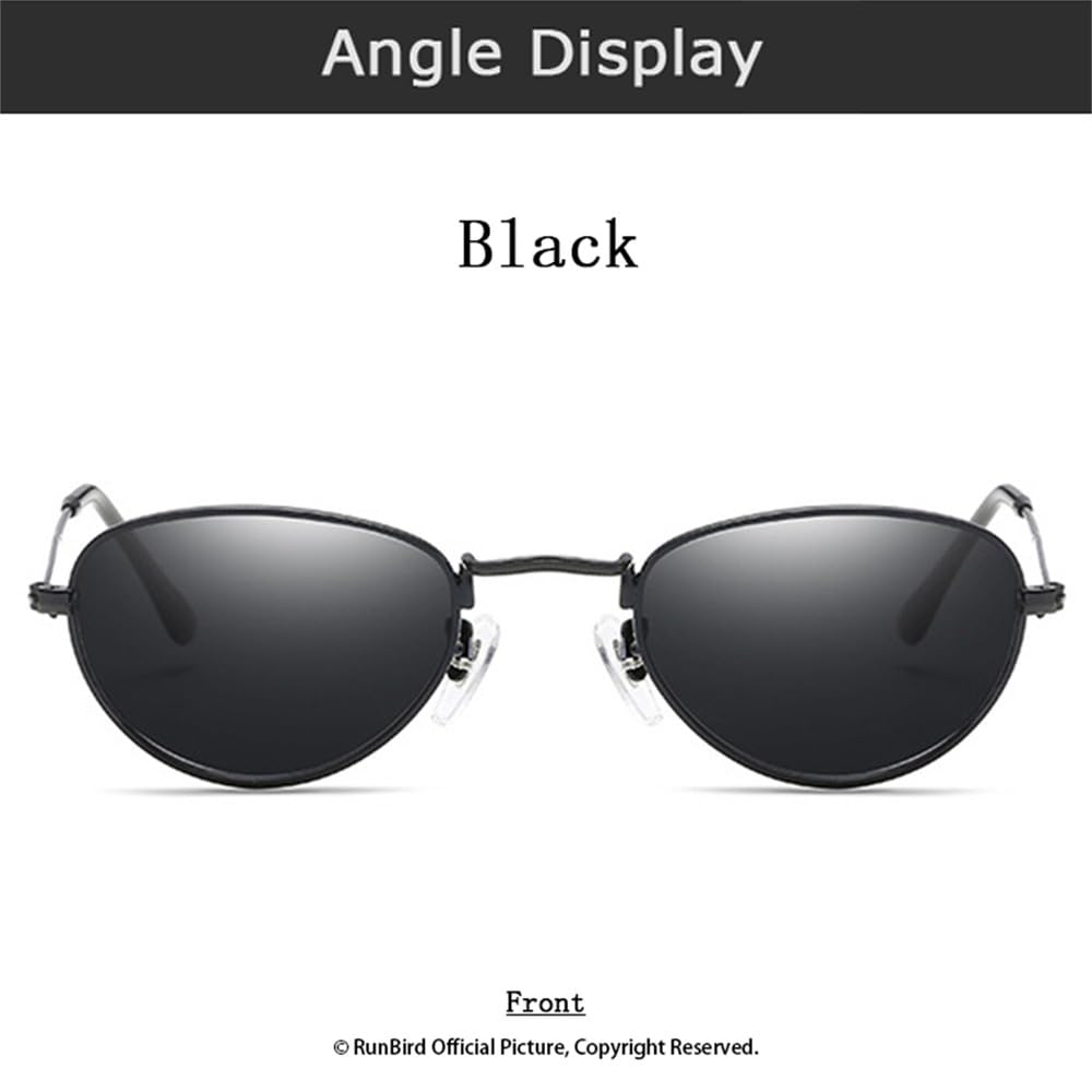 Gafas de sol ovaladas pequeñas para mujeres y hombres, gafas de sol de aleación para damas, gafas UV400