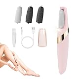 Electric Foot File Hard Skin Remover, Rechargeable Electric Callus Remover for Feet, Pedicure Tools Kits with 4 Brush Heads, for Treating Dry Cracked Heels, Calluses and Dead Skin