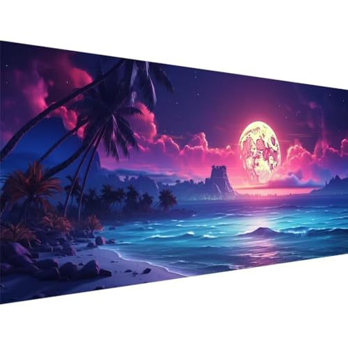 Artisanat strass painting XXL pour raviver les murs ternes avec un paysage de plage 5D