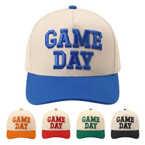 Game Day Hat for Women Men Retro Funny Trucker Baseball Cap Adjustable Hats - image 1