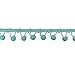 Ball Fringe 1-1/8"Wide, 9 Yards, Light Blue