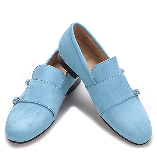 HI&HANN Men Velvet Shoes with Velvet Hasp cCasual Shoes British Style Shoes Slip-on Loafer Smoking Slipper3