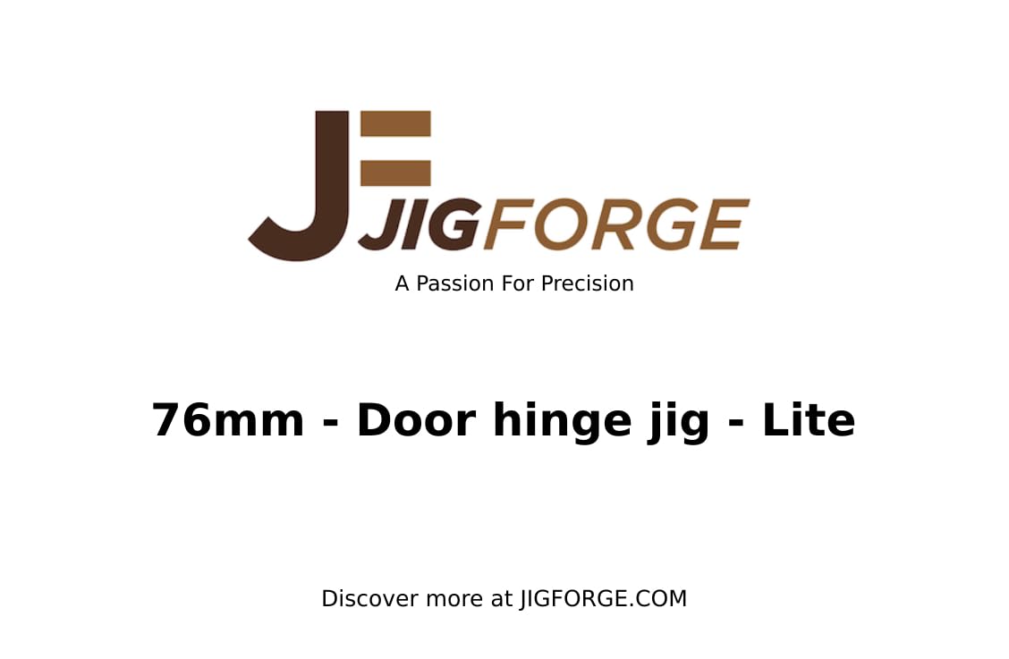 Jig Forge - Lite - 76mm Door Hinge jig, for Doors and Door Frames (76mm), Black - Image 2