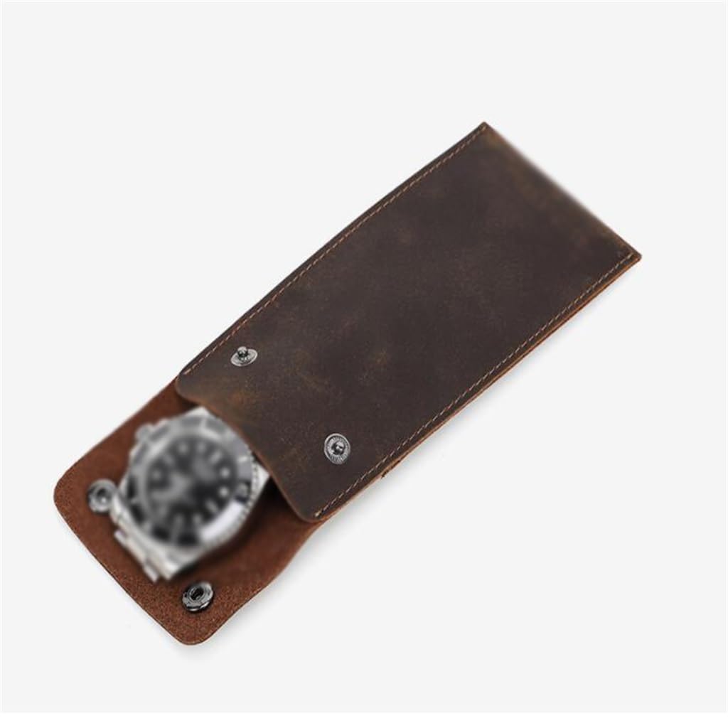 Étui de protection montre en cuir véritable universel chic