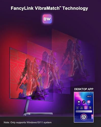 Tira de luz LED multicolor para monitor PC 24"-27" miniatura 2