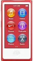 Compatível com leitor iPod Nano 7ª geração 16GB RED com acessórios em caixa branca simples