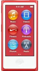 Compatível com leitor iPod Nano 7ª geração 16GB RED com acessórios em caixa branca simples