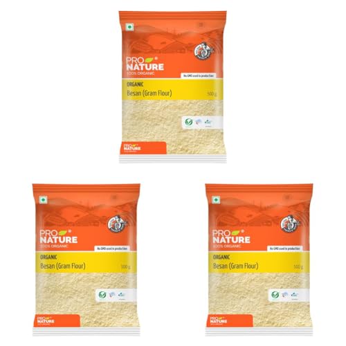 Image of Pro Nature 100% Organic Besan, 500g (Pack of 3)
