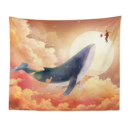 Tapisserie dauphin MAQCHGO 150x130 cm pour deco de salon