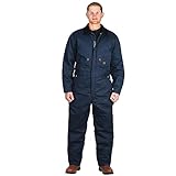 Walls Men's Twill Insulated Coverall, Navy, Large