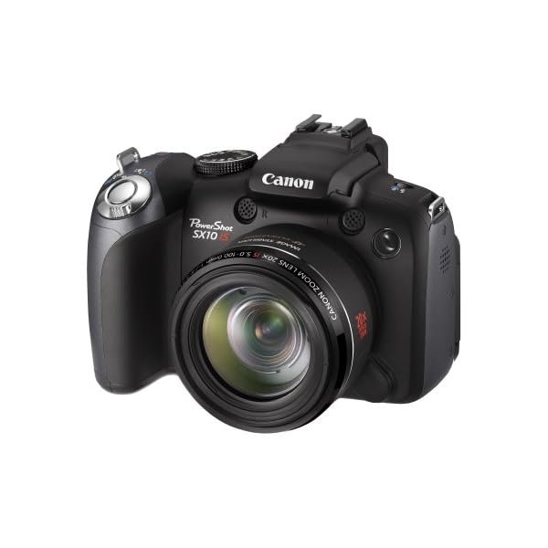 Canon PowerShot SX10 IS Digitalkamera (10 MP, 20-fach optischer Zoom, 6,4cm (2,5 Zoll) Display) schwarz – Bild 3