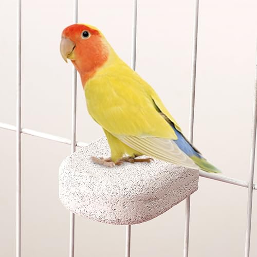 Image of 4Pcs Bird Beak Grinding Stone, Bird Perch Stands Parrot Calcium Perch Foot Claws Trimmer Parakeet Platform Parrot Chewing Toys for Small Medium Cockatiel Conure Lovebird Finch