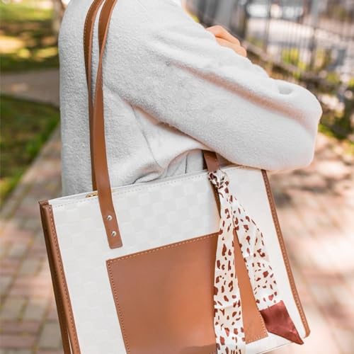 TOKSEO 12 Stück Taschenhenkel PU Taschengriffe Leder Schultergurte 60 cm Abnehmbare Ersatz Handtasche Zubehör Taschenriemen mit 48 Nieten für Handtasche Geldbörsen (6 Farbe)