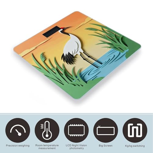 Báscula Digital de Baño Elegante con Pantalla LCD Grande miniatura 3