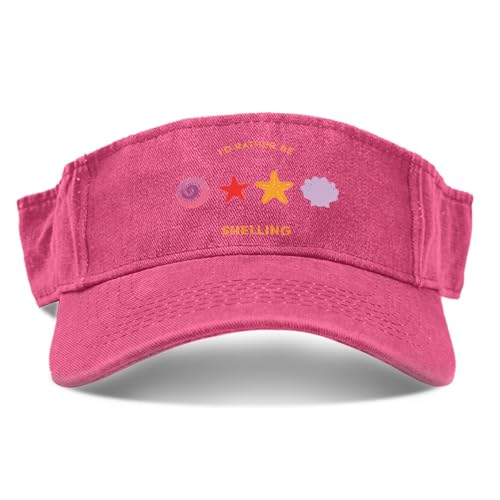 I'd Rather BE SHELLING Running Humor Cap for Men Fashionable Visor Hats Pink