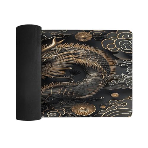 Mouse Pad Estilo Dragón Chino Grande Antideslizante miniatura 3