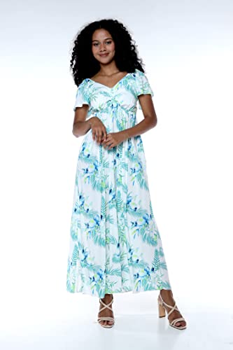 Image of Hawaii Hangover Family Matching Hawaiian Clothes, Orchid Breeze White | Family matching Hawaiian outfits, Orchid Breeze White, lightweight rayon, machine washable, tropical floral print, luaus