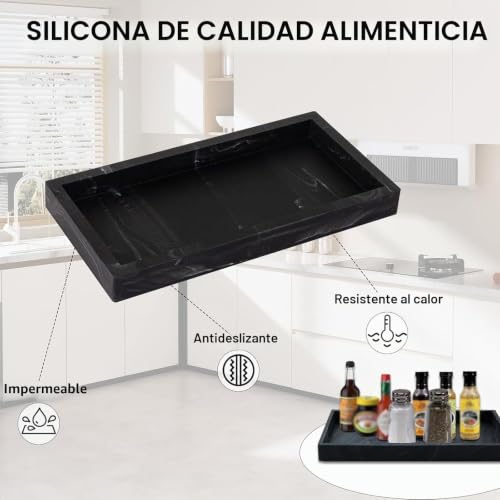 Bandeja de baño compacta con base estable de veinticuatro centímetros 4