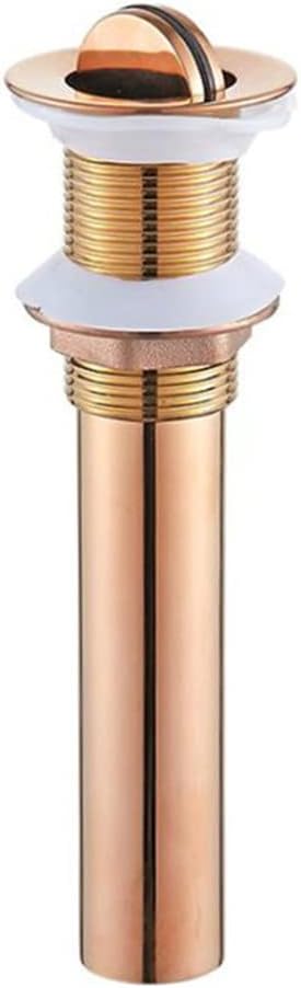 Brass Basin Drain Strainer Vessel Sink -up Drainer with Overflow Bathroom Accessories(D)