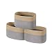 UBBCARE Cotton Rope Storage Baskets Bin Set of 3 Storage Cube Organizer Foldable Decorative Woven Basket with Handles for Clothes, Toy, Makeup, Books, Towels, Nursery 15"x 10"x 9"