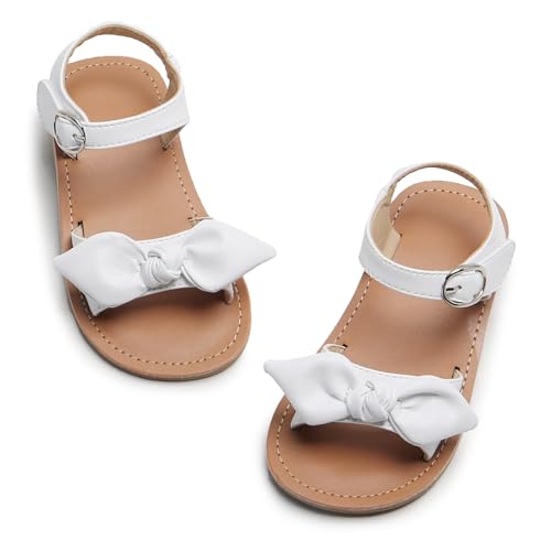 Image of ESTINE Toddler /Little Kid Girls Bow Open Toe Flat Evening Dress Sandals