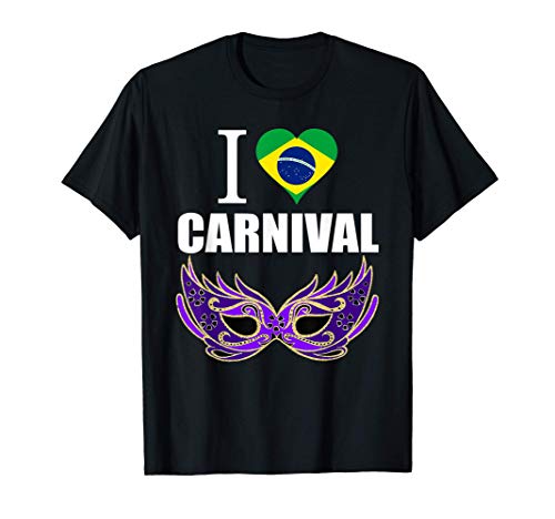 Merchpole: I Love Carnival Brazilian Brazil Flag Camiseta