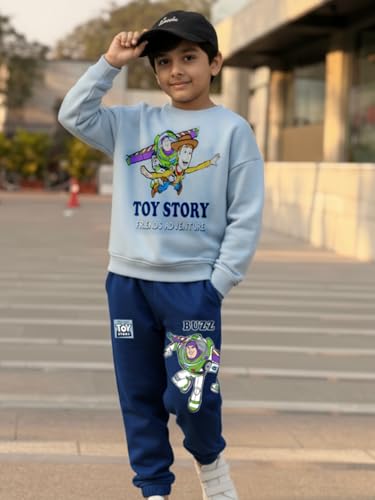 Image of Nap Chief Unisex Kids Cotton Character Printed Co-Ord Set - Sweatshirt and Joggers Casual Clothing Outfit