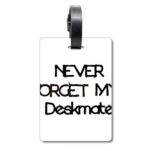 Étiquette d'identification pour valise voyage Never Forget My Deskmate