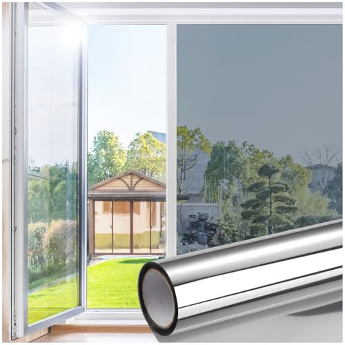 Homein One Way Window Film, 44.5x200cm, Silver