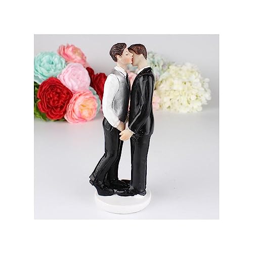 Uteruik Décoration de gâteau homosexualité - Couple gay - Figurines - Pour gâteau de mariage,...