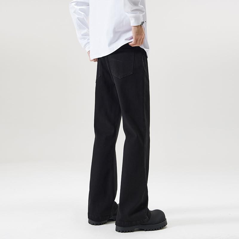 Men's Denim Pants Spring Elastic Waist Straight Leg Jeans4