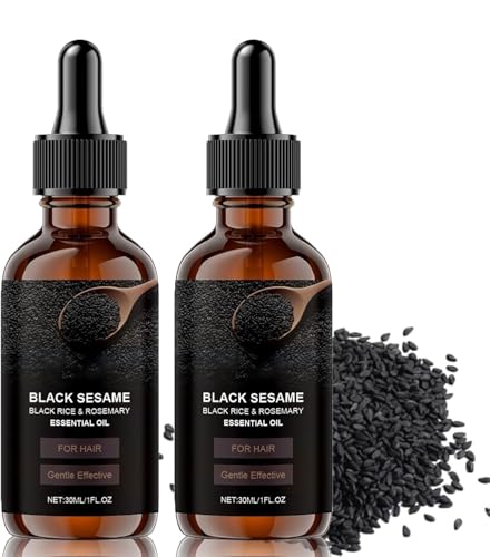 Huile de sésame noir bio cheveux lot de 2 flacons réparateurs