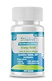 Safrel Non-Drowsy 24 Hour Allergy Relief Medicine for Indoor & Outdoor Allergies, Prescription Strength, Loratadine Antihistamine Tablets, 300 Count | Compare to Claritin Tablets | Children and Adults