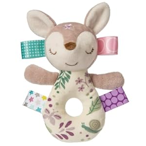 Taggies Embroidered Soft Ring Rattl...
