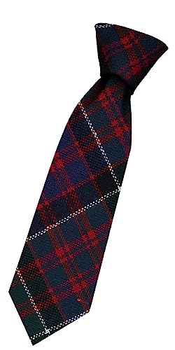 I LUV LTD Boys All Wool Tie Woven And Made in Scotland in MacDonald of Clanranald Modern Tartan