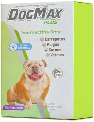DogMax Plus - Ação 4 em 1 - Remédio para pulgas, carrapatos, verm...