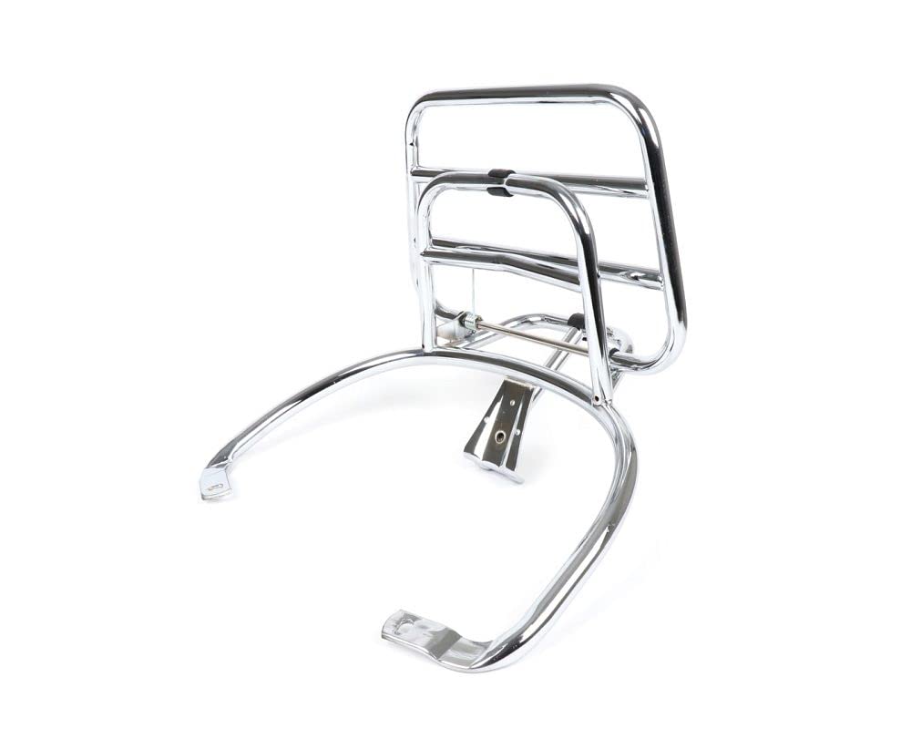 MOTONOSTRA Gepäckträger chrom klappbar hinten kompatibel Vespa Primavera 50 125 150 IGET ABS Sprint