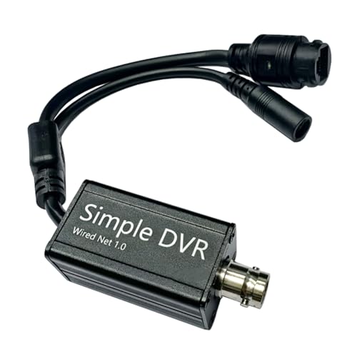 Uxsjakjsd Convertisseur AHD vers IP 720p/1080p AHD/TVI/CVI PAL/NTSC vers Réseau IP, Adaptateur de Sortie BNC vers RJ45