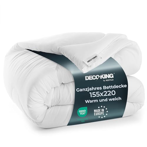 DecoKing Bettdecke 155x220 cm Ganzjahresdecke Steppdecke Antiallergisch Schlafdecke Öko Tex Standard Inez 155 x 220 cm