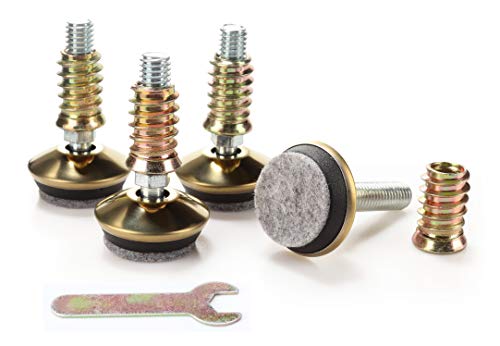 Hot Favorable Swivel Furniture Levelers - Adjustable Leveling Legs Glide for Tables Chairs Cabinets -1.35